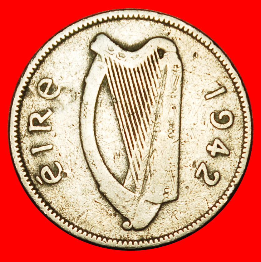  Ⰶ GREAT BRITAIN (1942-1969): IRELAND★ 6 PENCE 1942 WAR ISSUE (1939-1945) DOG★LOW START ★ NO RESERVE!   