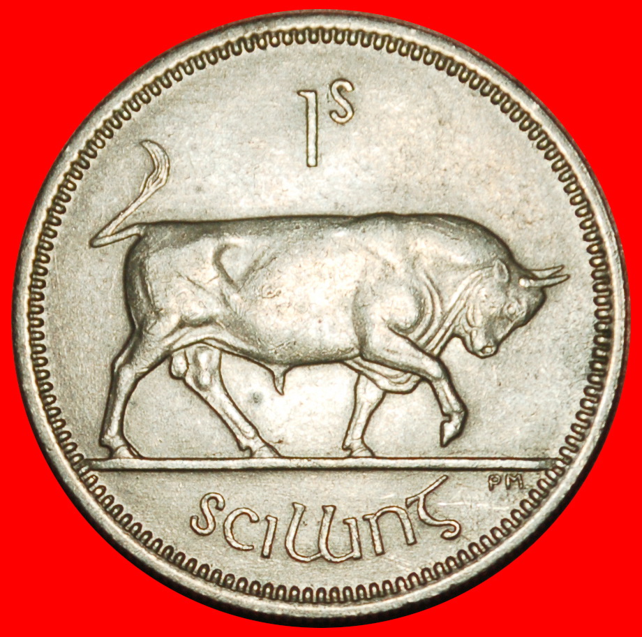  Ⰶ GREAT BRITAIN (1951-1968): IRELAND ★ 1 SHILLING 1963 BULL! ★LOW START ★ NO RESERVE!   