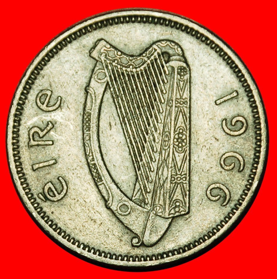  Ⰶ GREAT BRITAIN (1951-1968): IRELAND ★ 1 SHILLING 1966 BULL!★LOW START ★ NO RESERVE!   
