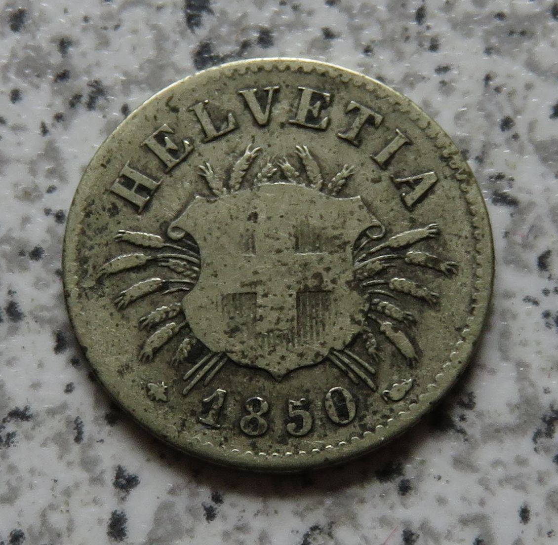  Schweiz 5 Rappen 1850 BB   