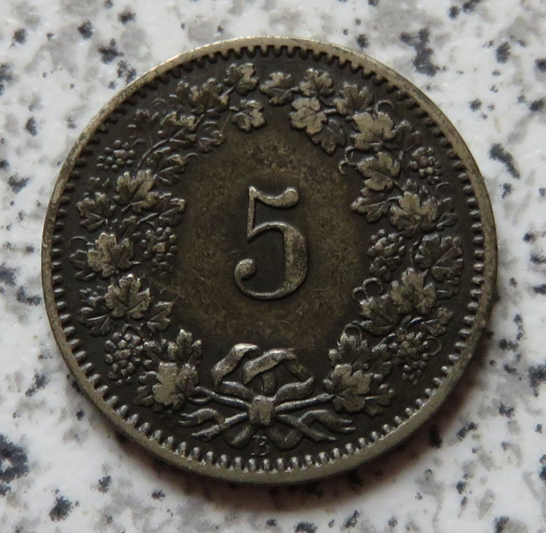  Schweiz 5 Rappen 1874 B   
