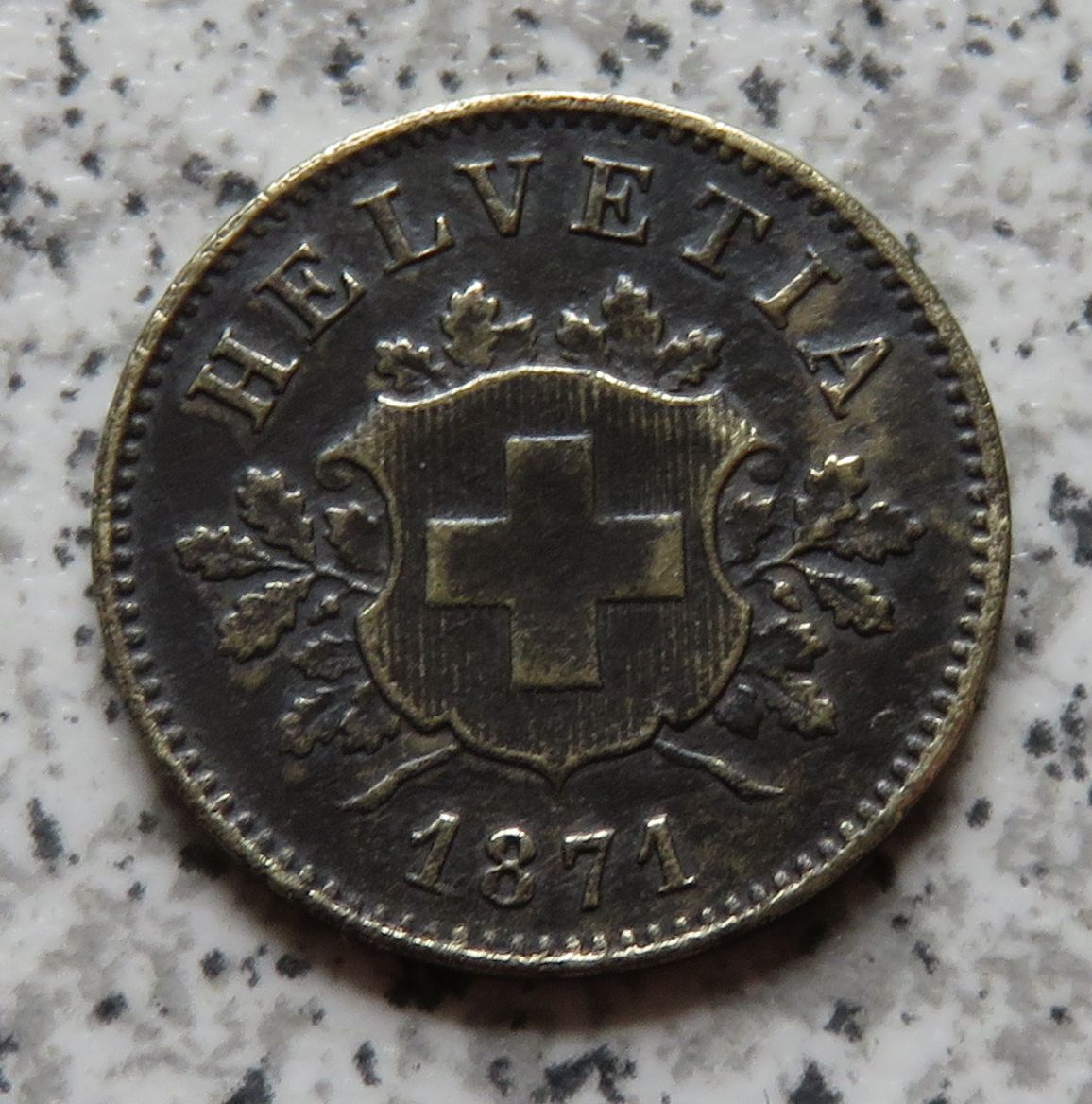  Schweiz 10 Rappen 1871   