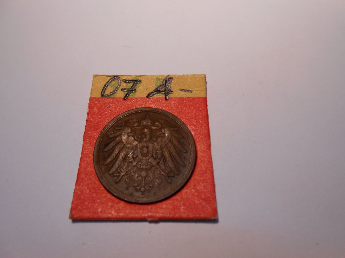  P8.  Kaiserreich 2 Pfennig 1907 A   