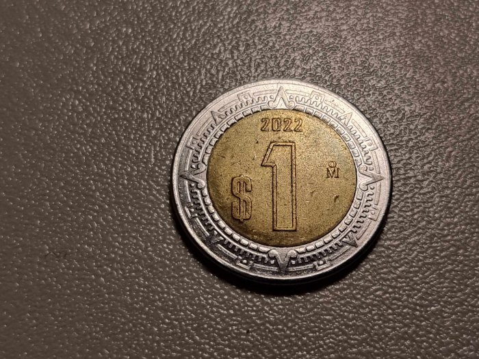  Mexiko 1 Pesos 2022 Umlauf   