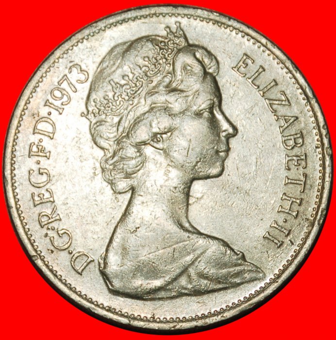  Ⰶ LION 1968-1981:GREAT BRITAIN★10 NEW PENCE 1973! ★ELIZABETH II (1953-2022)★LOW START★NO RESERVE!   