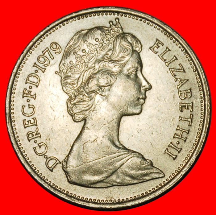  Ⰶ LION 1968-1981:GREAT BRITAIN★10 NEW PENCE 1979 LUSTRE★ELIZABETH II 1953-2022★LOW START★NO RESERVE!   