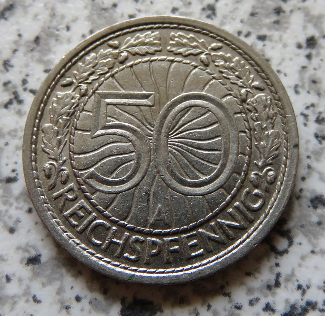  Weimarer Republik 50 Pfennig 1927 A   