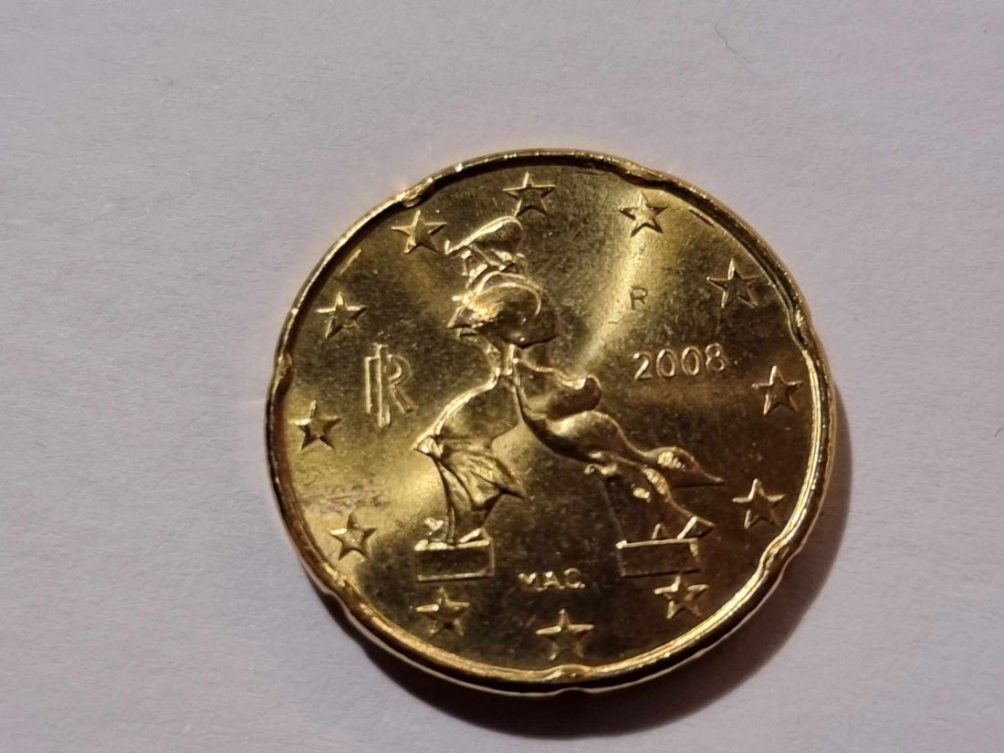  Italien 20 Cent 2008 STG   