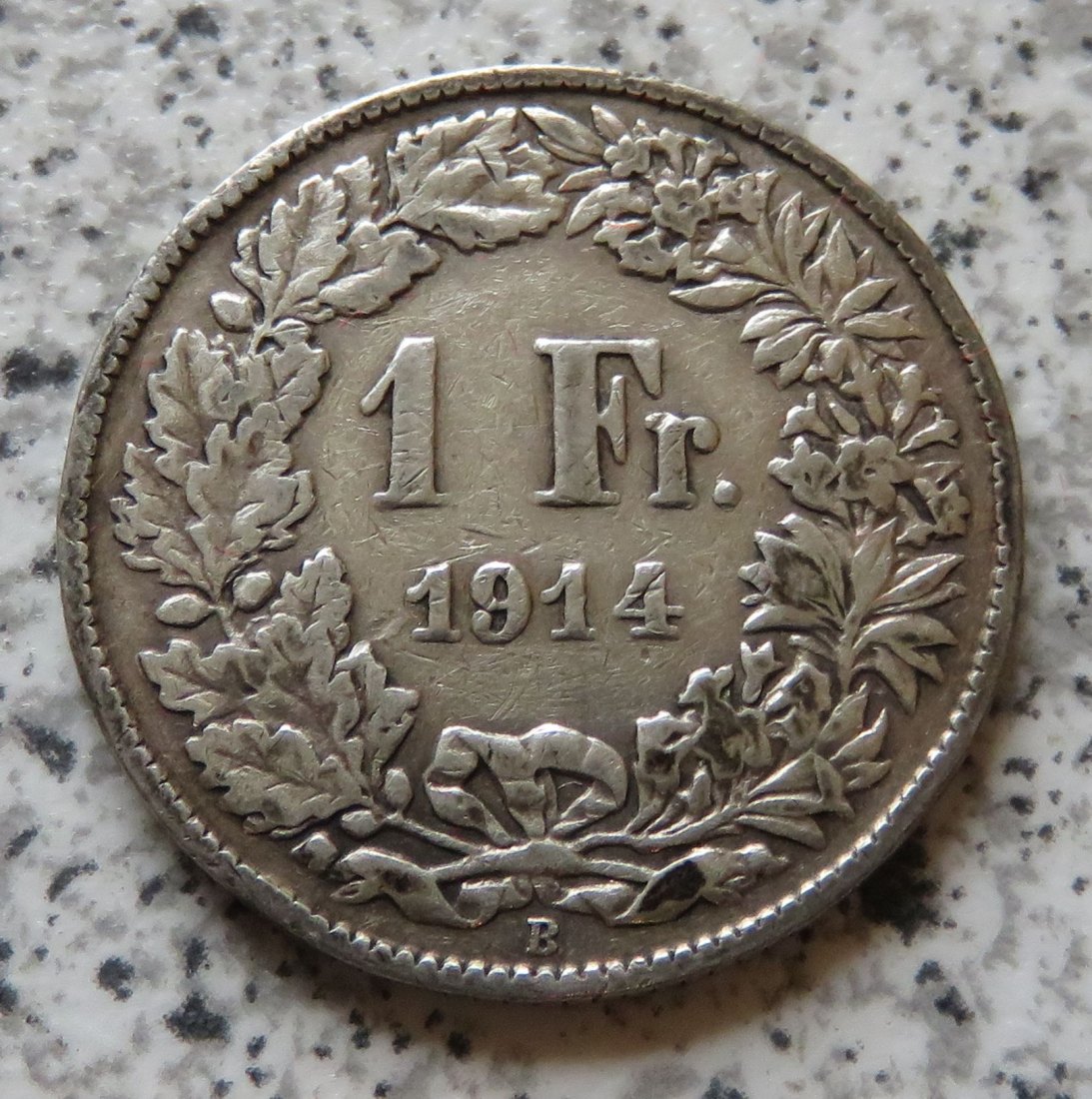  Schweiz 1 Franken 1914 B   