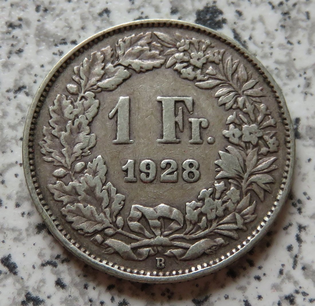  Schweiz 1 Franken 1928 B   