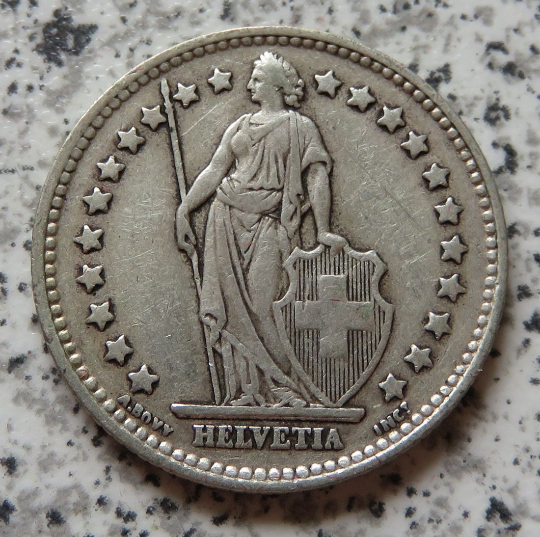  Schweiz 1 Franken 1945 B   