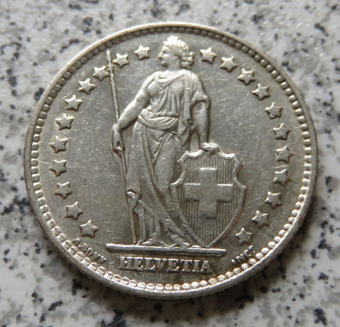  Schweiz 1 Franken 1960 B   