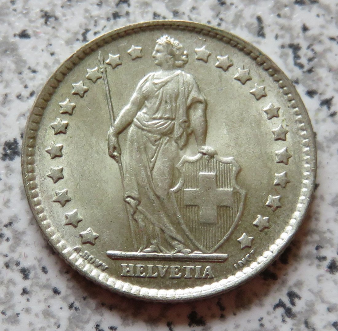  Schweiz 1 Franken 1964 B   