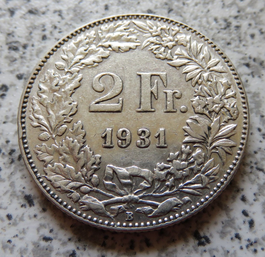  Schweiz 2 Franken 1931 B   