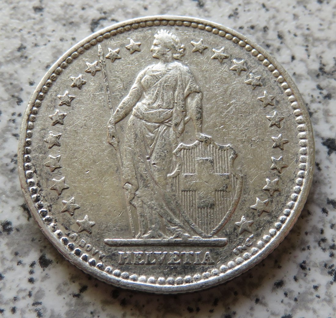  Schweiz 2 Franken 1939 B   