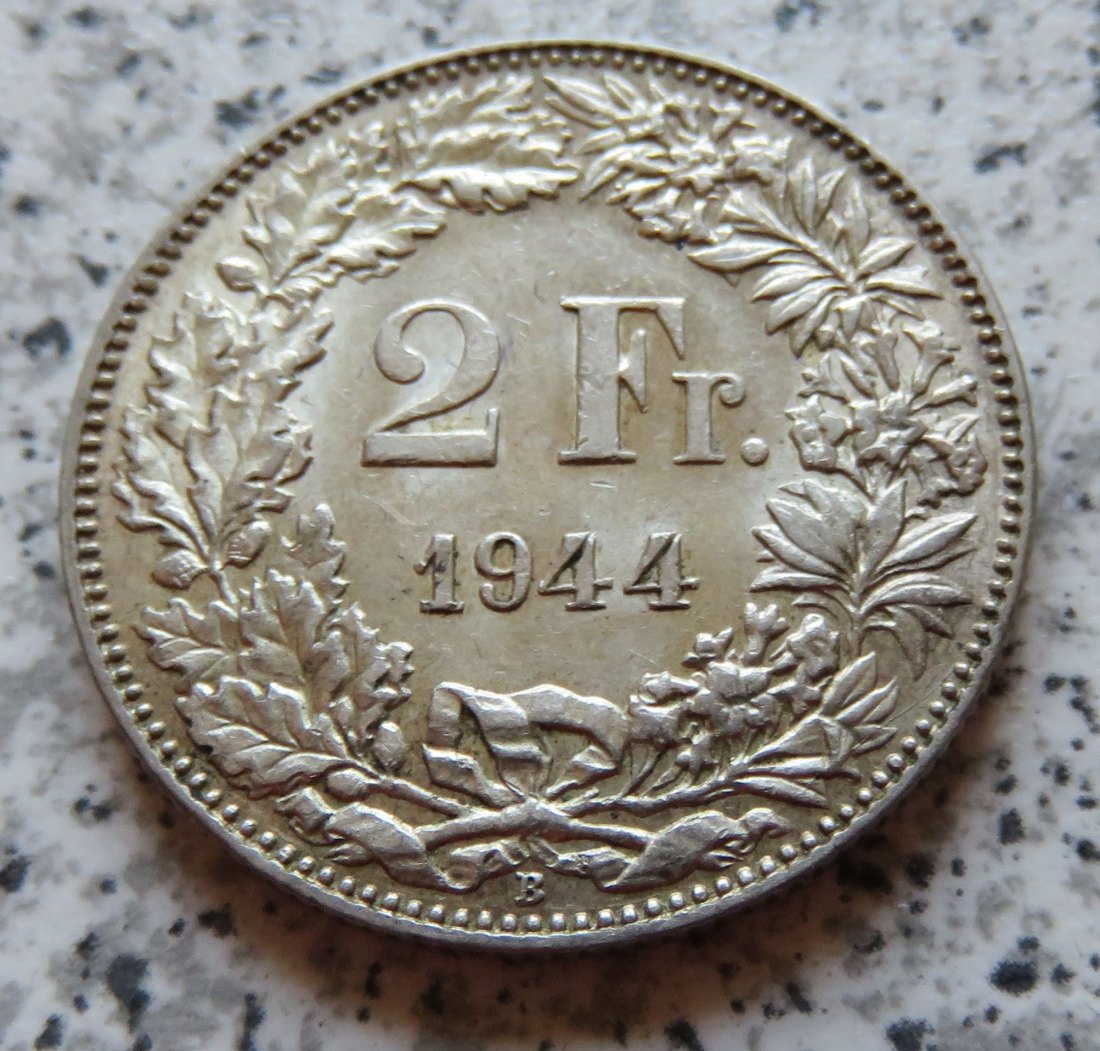  Schweiz 2 Franken 1944 B   