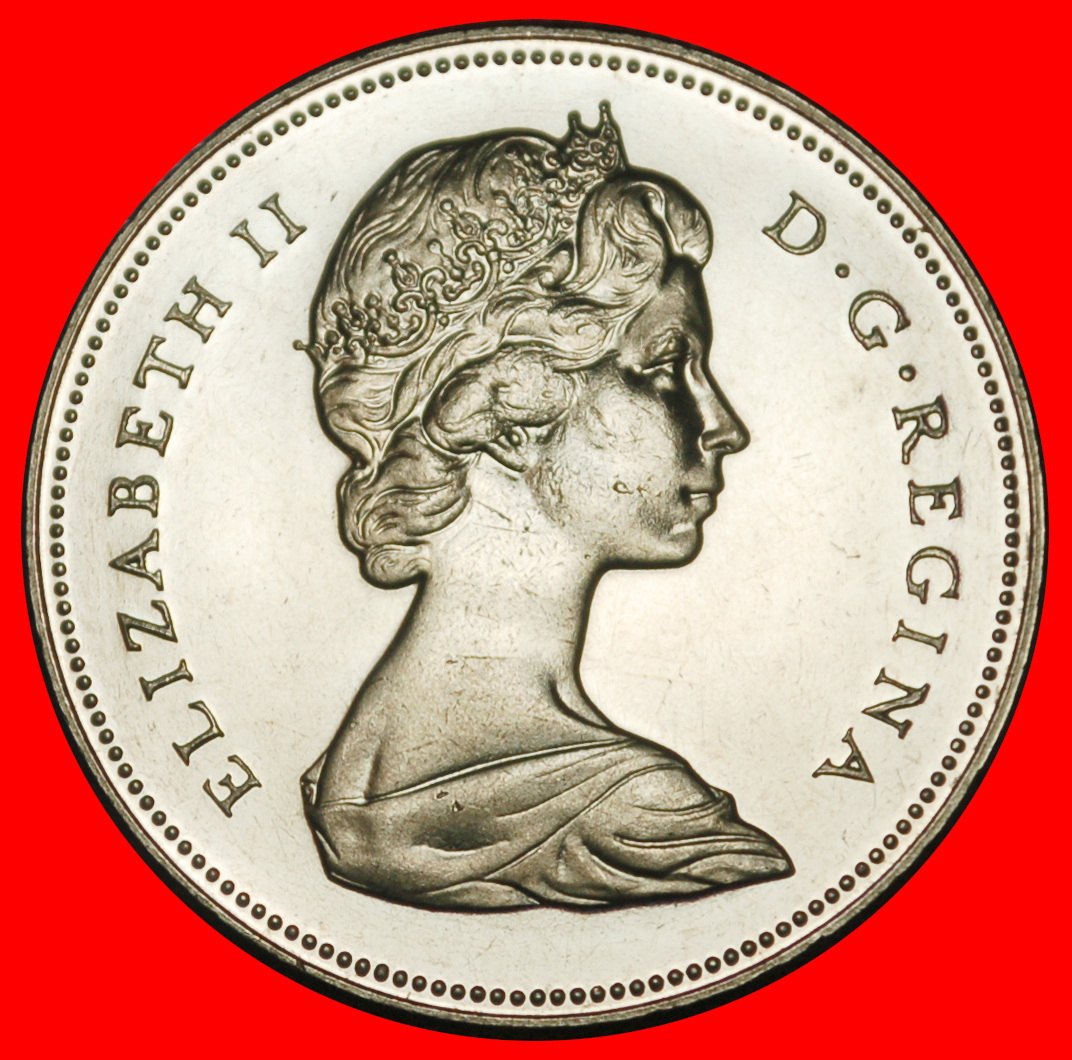  Ⰶ LION (1968-1989):CANADA★50 CENTS 1969! ELIZABETH II (1953-2022) UNC LUSTRE★LOW START ★ NO RESERVE!   