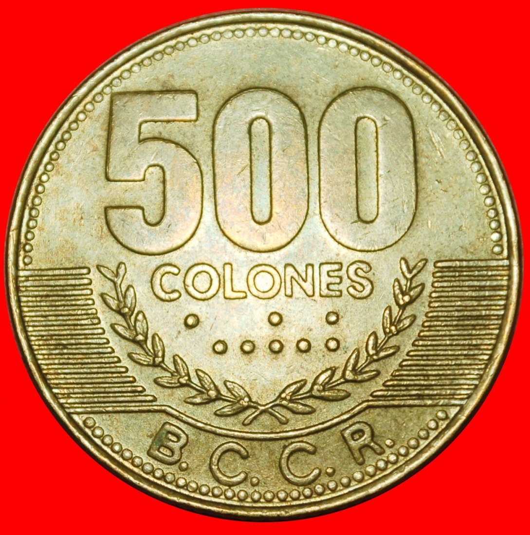 Ⰶ THICK NUMERALS (2003-2005): COSTA RICA ★ 500 COLONES 2005 SHIPS!★LOW START ★ NO RESERVE!