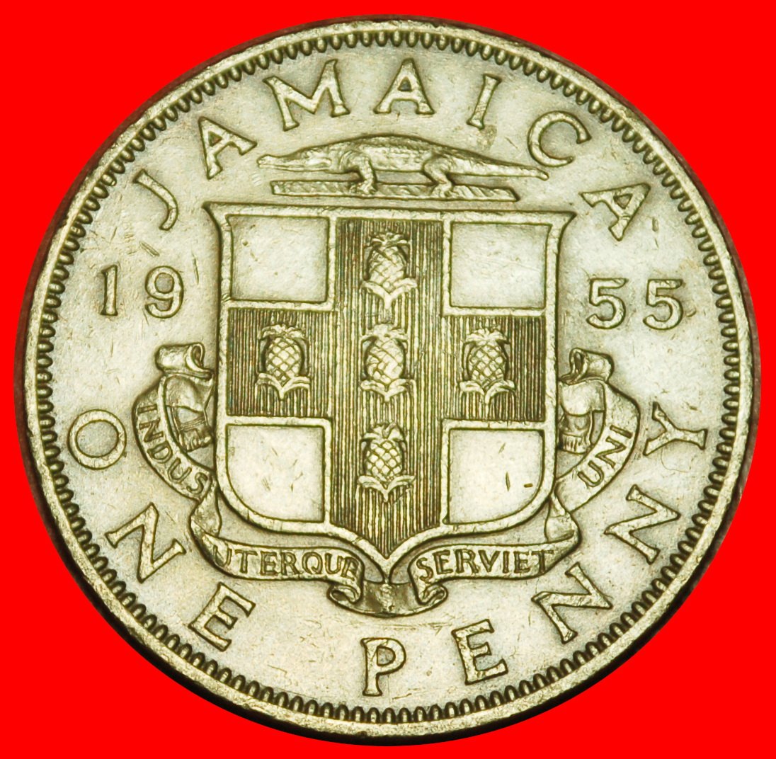 Ⰶ GREAT BRITAIN (1953-1963): JAMAICA ★1 PENNY 1955! ELIZABETH II (1953-2022)★LOW START ★ NO RESERVE!