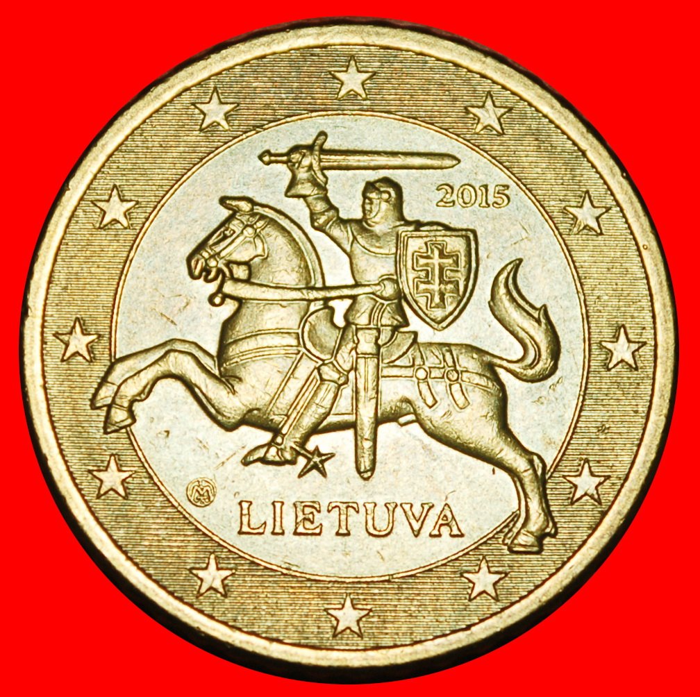 Ⰶ NORDIC GOLD (2015-2024):lithuania (ex.the USSR, russia)★50 EURO CENTS 2015★LOW START ★ NO RESERVE!