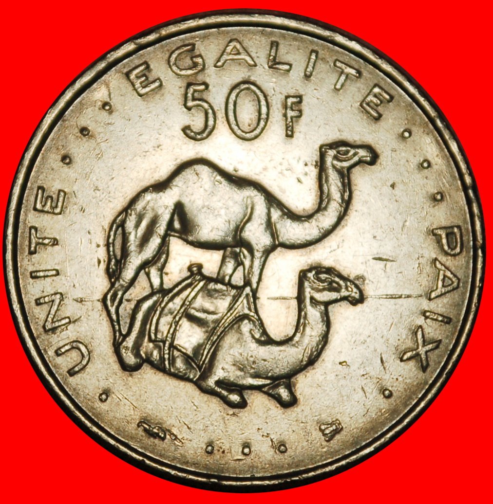 Ⰶ CAMELS FRANCE (1977-2017): DJIBOUTI ★ 50 FRANCS 1999! ★LOW START ★ NO RESERVE!
