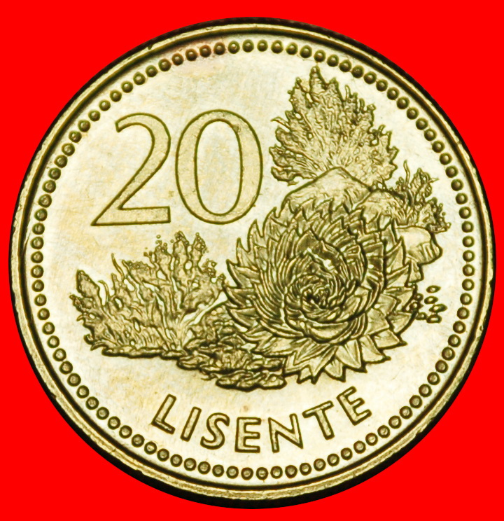 Ⰶ KROKODIL (1998-2023): LESOTHO★20 SENTE 1998! uSTG! LETSIE III. (1990-1995, 1996-)★OHNE VORBEHALT!
