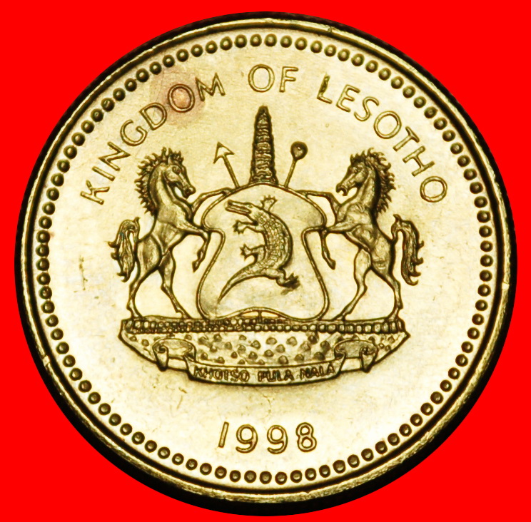  Ⰶ KROKODIL (1998-2023): LESOTHO★20 SENTE 1998! uSTG! LETSIE III. (1990-1995, 1996-)★OHNE VORBEHALT!   