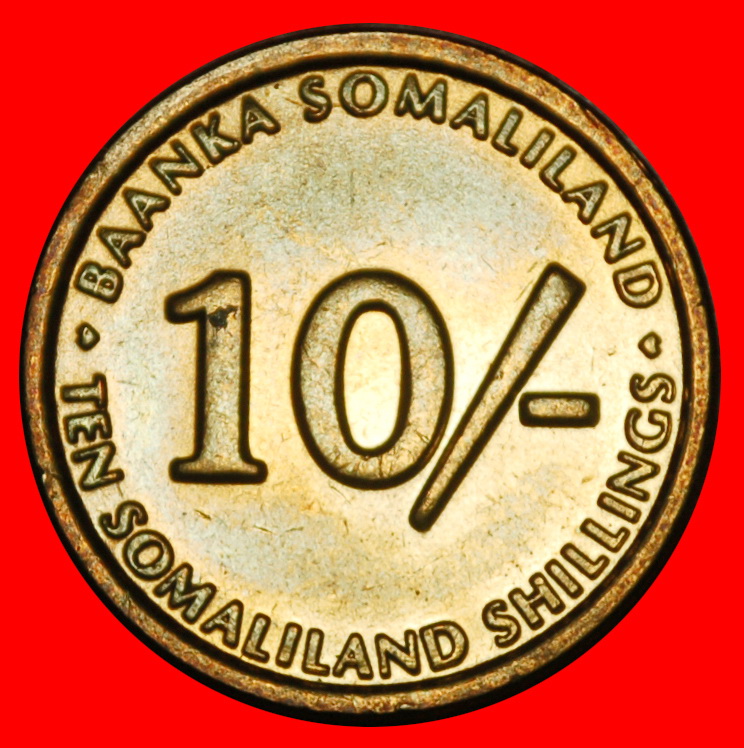 Ⰶ AFFE: SOMALILAND ★ 10 SHILLING 2002 STG STEMPELGLANZ! ★OHNE VORBEHALT!   
