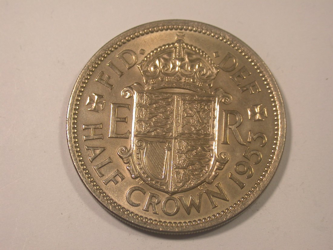 I13 Großbritannien 1 Crown 1953 in f.st/ST Originalbilder
