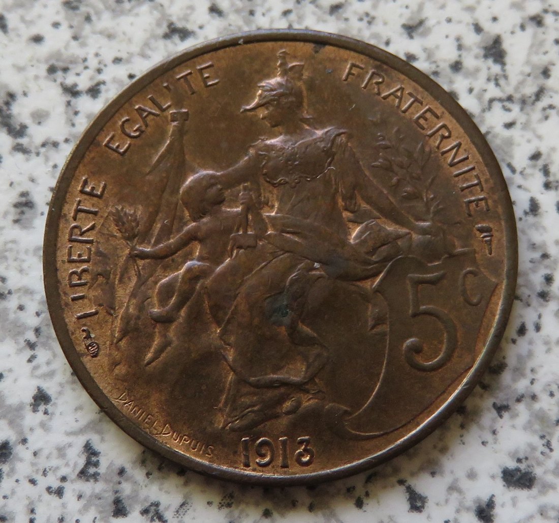  Frankreich 5 Centimes 1913   