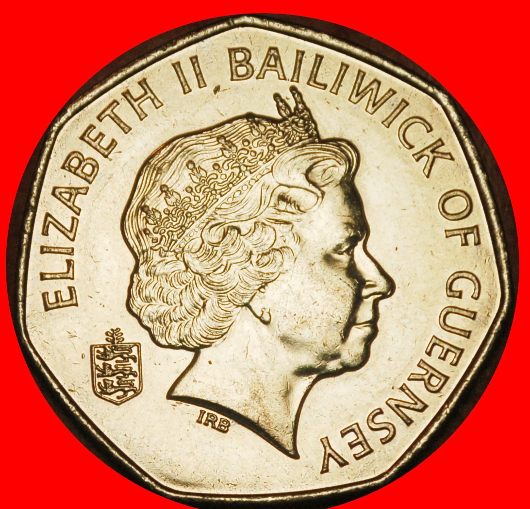  Ⰶ GROSSBRITANNIEN (2003-2012): GUERNSEY ★50 PENCE 2012 ELISABETH II. (1953-2022) STG★OHNE VORBEHALT!   