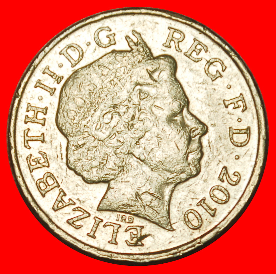  Ⰶ SHIELD (2008-2015): GROSSBRITANNIEN ★ 1 PFUND 2010! ELISABETH II. (1953-2022) ★OHNE VORBEHALT!   