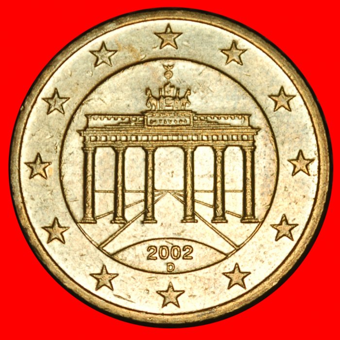 Ⰶ NORDISCHES GOLD (2002-2006):DEUTSCHLAND★50 EUROCENT 2002D BAYERN VZGL STEMPELGLANZ★OHNE VORBEHALT!