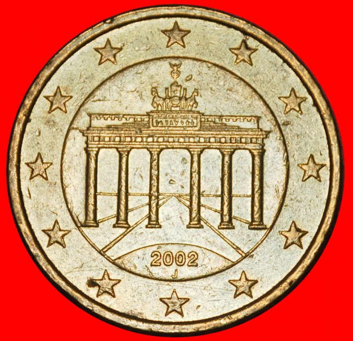 Ⰶ NORDIC GOLD (2002-2006): GERMANY ★ 50 EURO CENTS 2002J HAMBURG! LOW START ★ NO RESERVE!