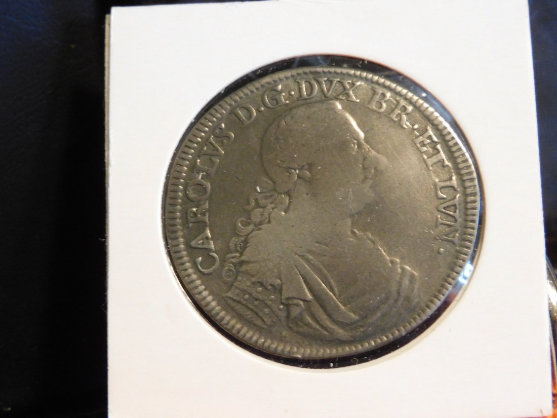 GERMANY 2/3 THALER 1764 BR.WOLFENBUTTEL.GRADE-PLEASE SEE PHOTOS.