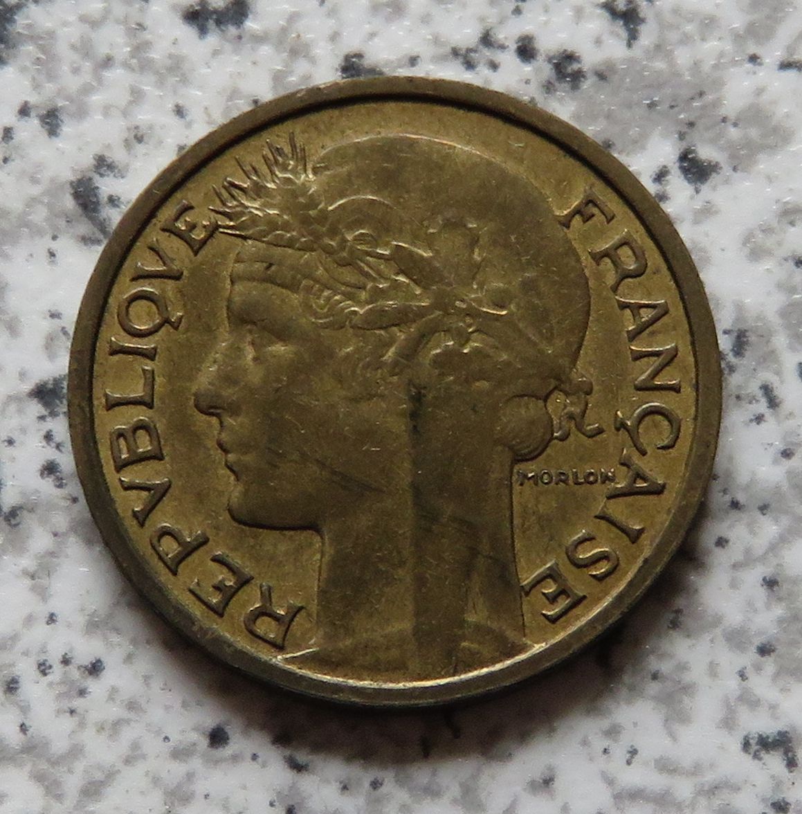  Frankreich 50 Centimes 1936, bestes Jahr   