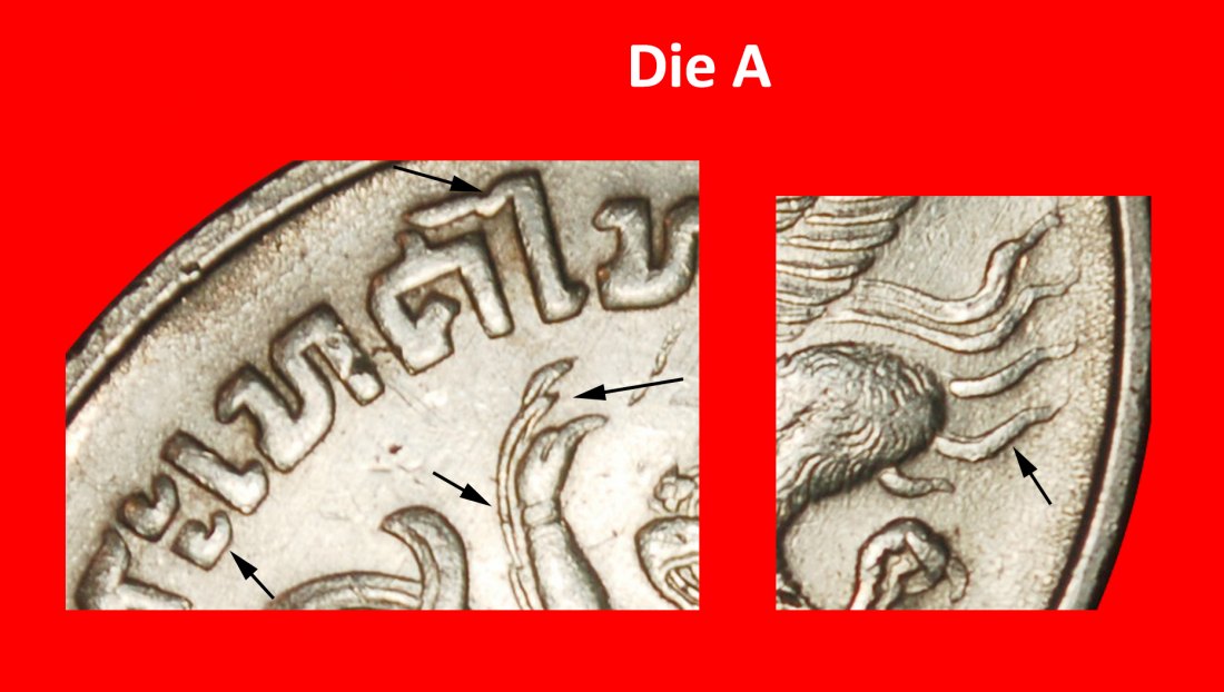 Ⰶ GARUDA 1977-1979:THAILAND★5 BAHT 2520 (1977)★RAMA IX (1946-2016) DISCOVERY★LOW START ★ NO RESERVE!