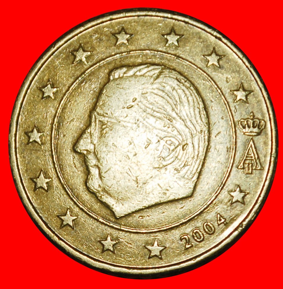 Ⰶ ALBERT II (1993-2013): BELGIUM★ 50 EURO CENTS 2004 NORDIC GOLD (1999-2006) LOW START ★ NO RESERVE!