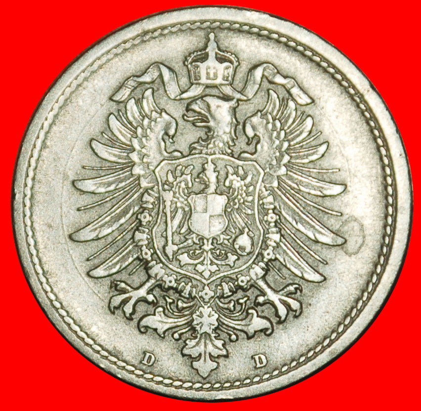  Ⰶ ALTER ADLER (1873-1889):DEUTSCHLAND★10 PFENNIG 1876D BAYERN! WILHELM I. (1871-1888)★OHNE VORBEHALT   