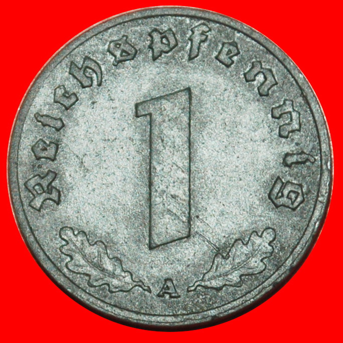 Ⰶ SWASTIKA 1940-1945: GERMANY★1 PFENNIG 1940A PRUSSIA! THIRD REICH 1933-1945★LOW START ★ NO RESERVE!