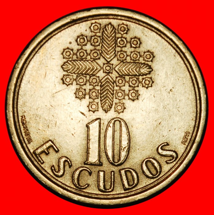 Ⰶ WINDOW (1986-2001): PORTUGAL ★ 10 ESCUDOS 1992 dies 2+B! ★LOW START ★ NO RESERVE!
