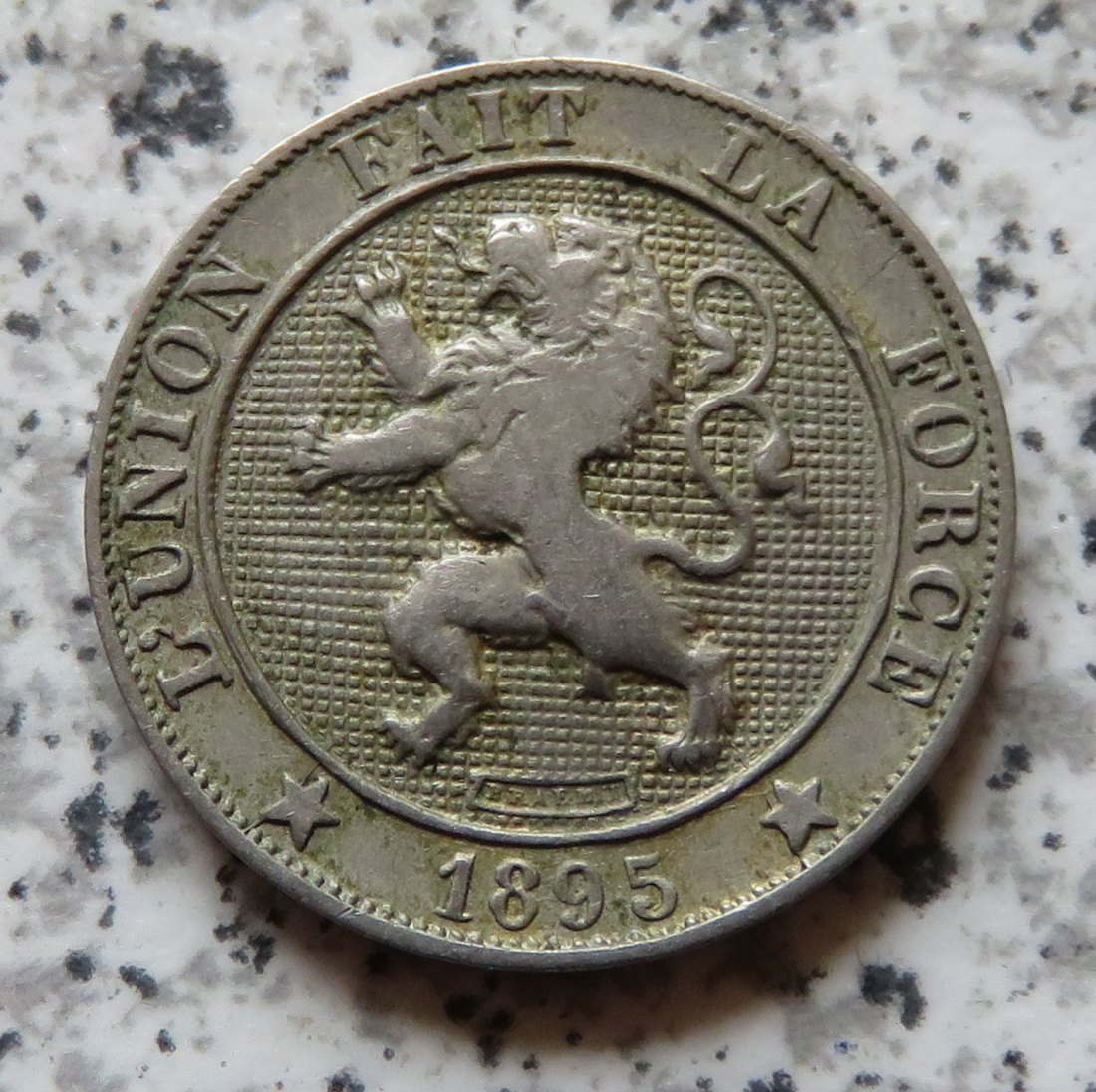  Belgien 5 Centimes 1895, französisch   