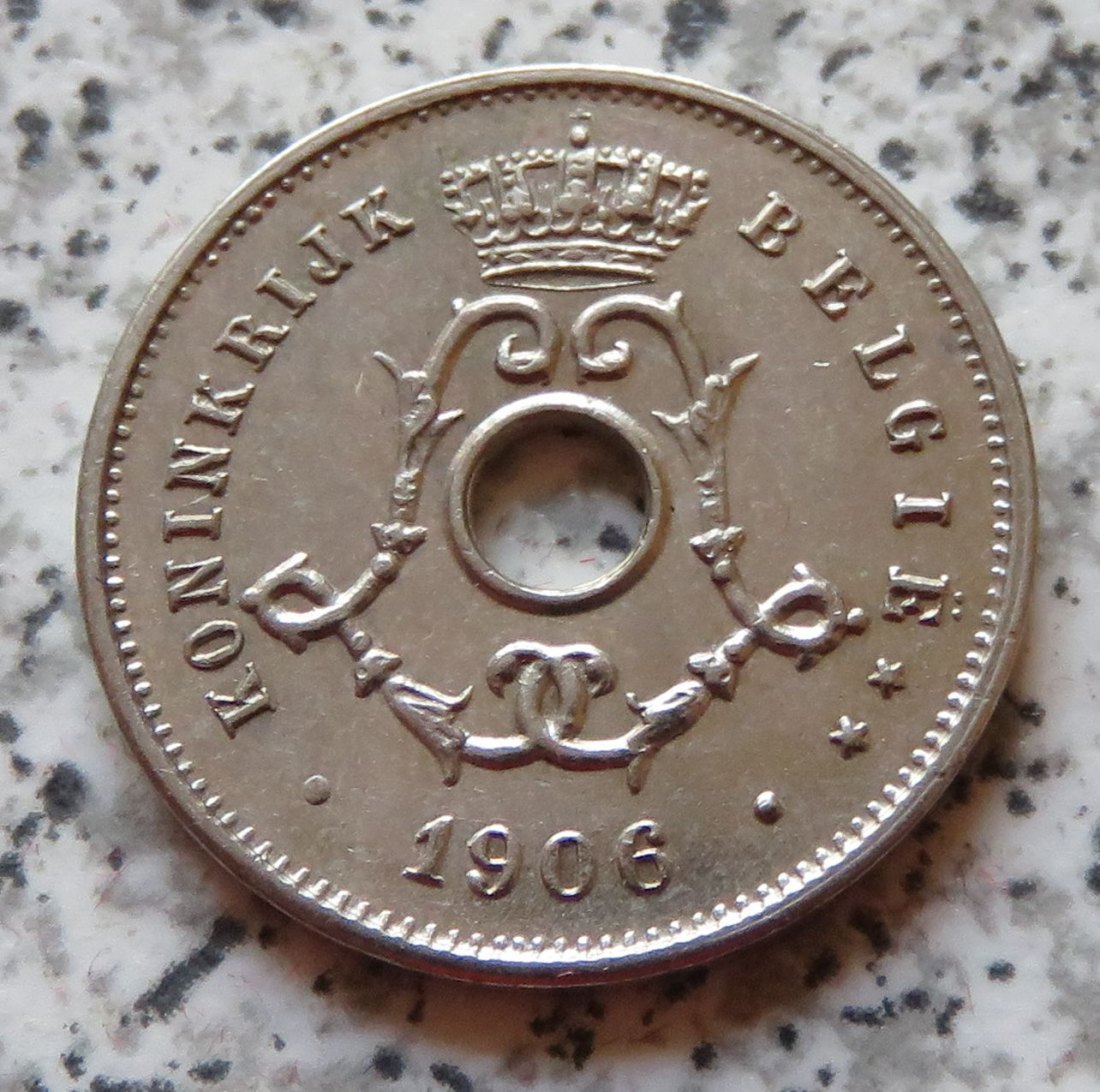  Belgien 5 Centimes 1906, flämisch   