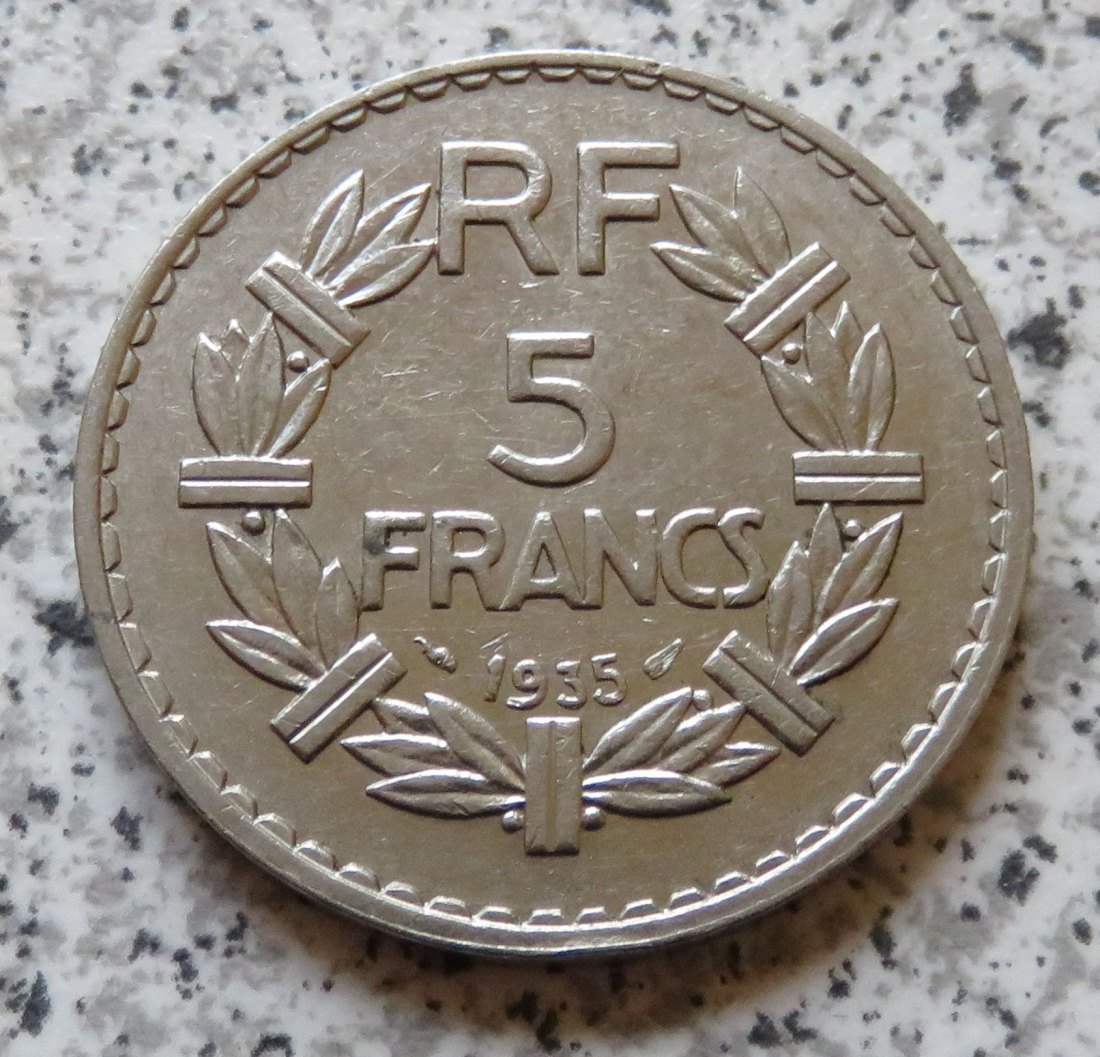  Frankreich 5 Francs 1935   