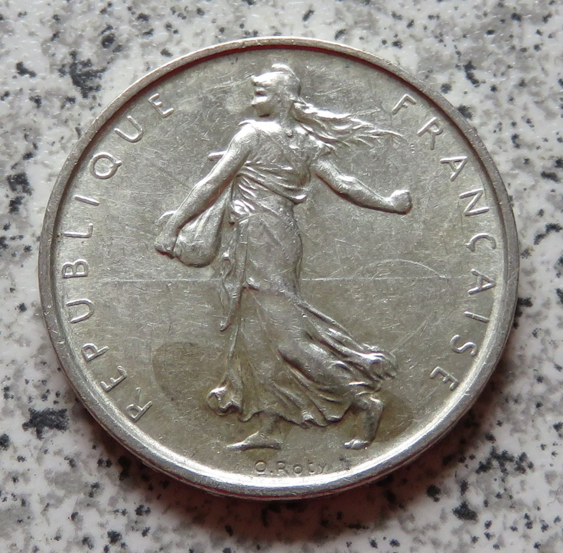  Frankreich 5 Francs 1964, 12 Gramm 835-er Silber   