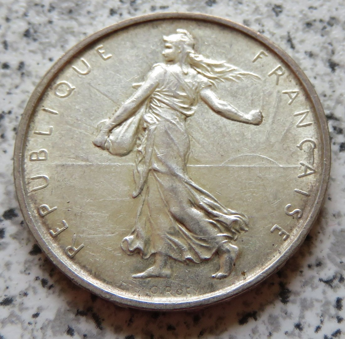  Frankreich 5 Francs 1966, 12 Gramm 835-er Silber   