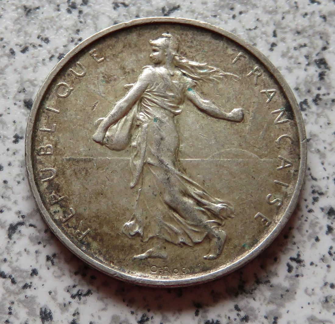  Frankreich 5 Francs 1966, 12 Gramm 835-er Silber   