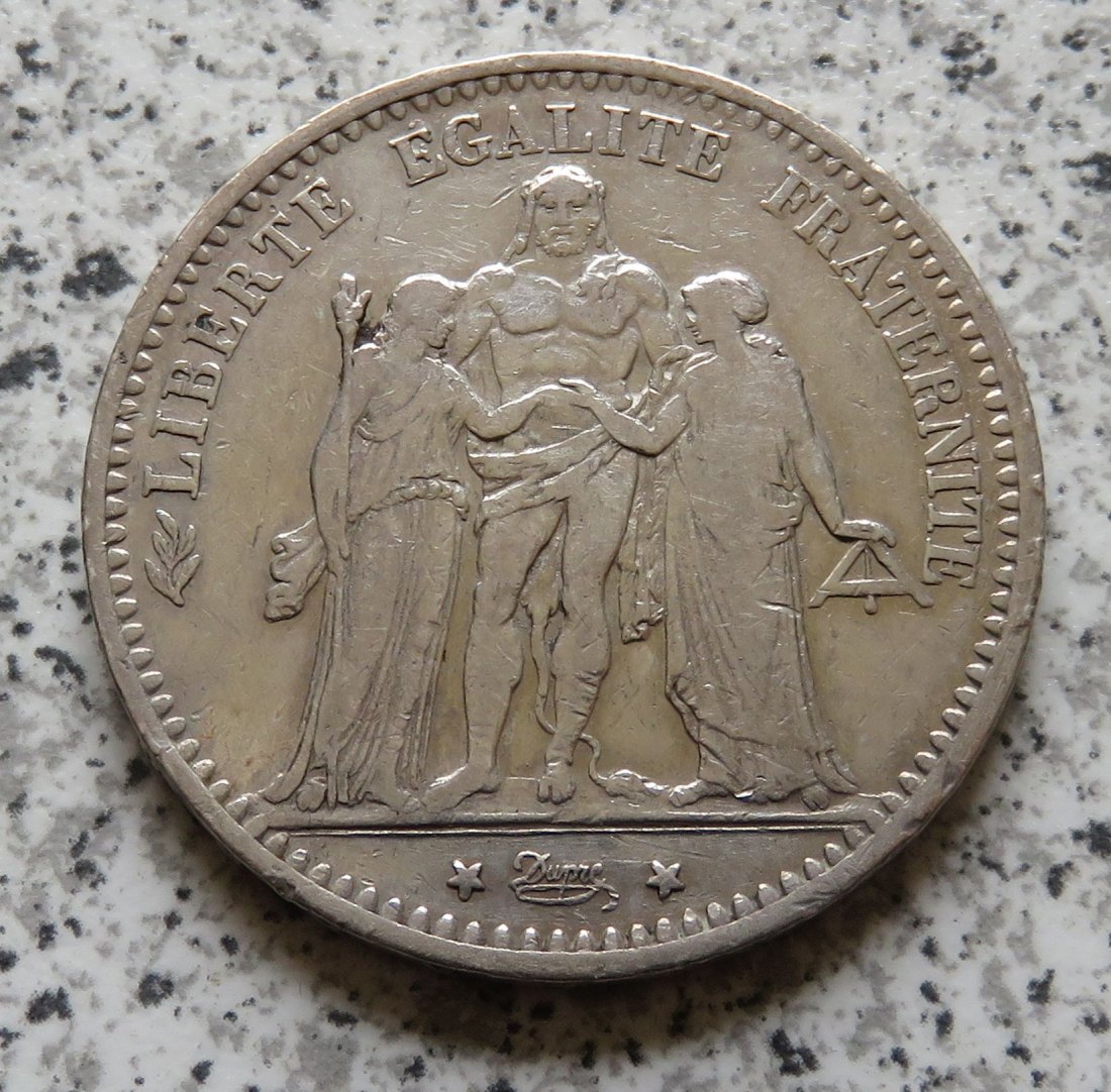  Frankreich 5 Francs 1874 K   