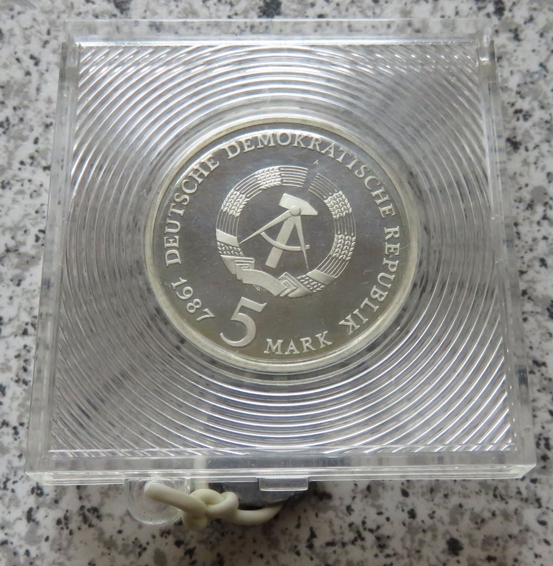  DDR 5 Mark 1987 PP, Rotes Rathaus   
