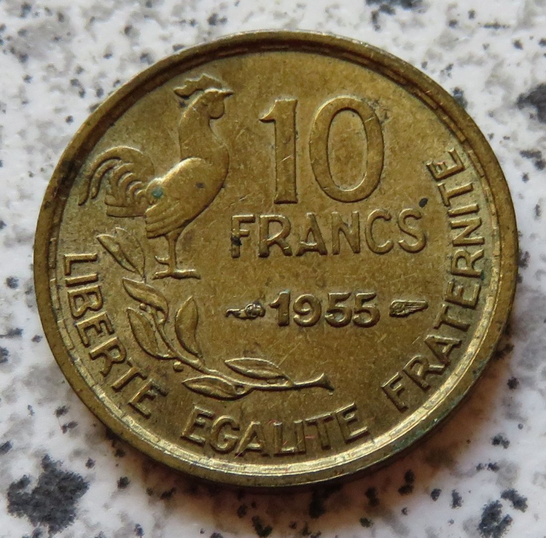  Frankreich 10 Francs 1955   